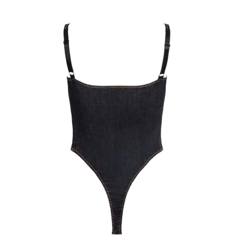 Lioness Black Denim Bodysuit - Picture 4 of 8